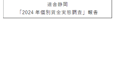 2024個別賃金実態調査　最終報告を掲載
