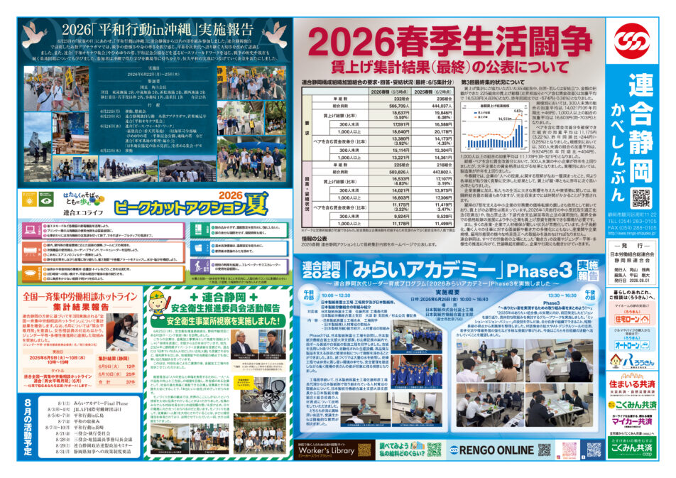 「かべしんぶん」8月号を発行しました！