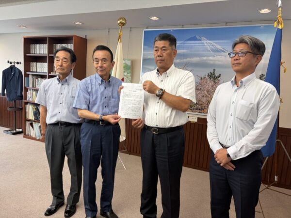 鈴木康友県知事への労働政策制度要請